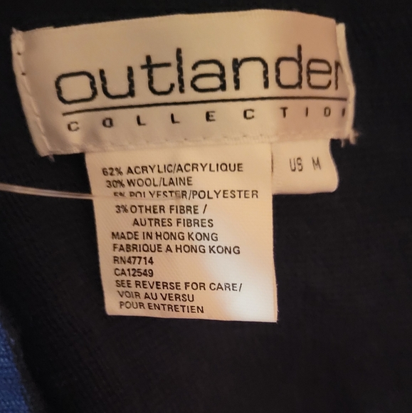 Vintage Outlander Collection Navy Blue Gold Knit C - Picture 15 of 15